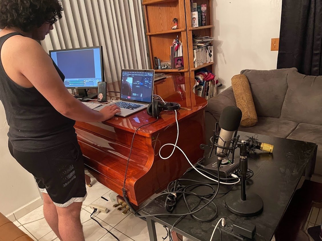 Performance and podcast setup