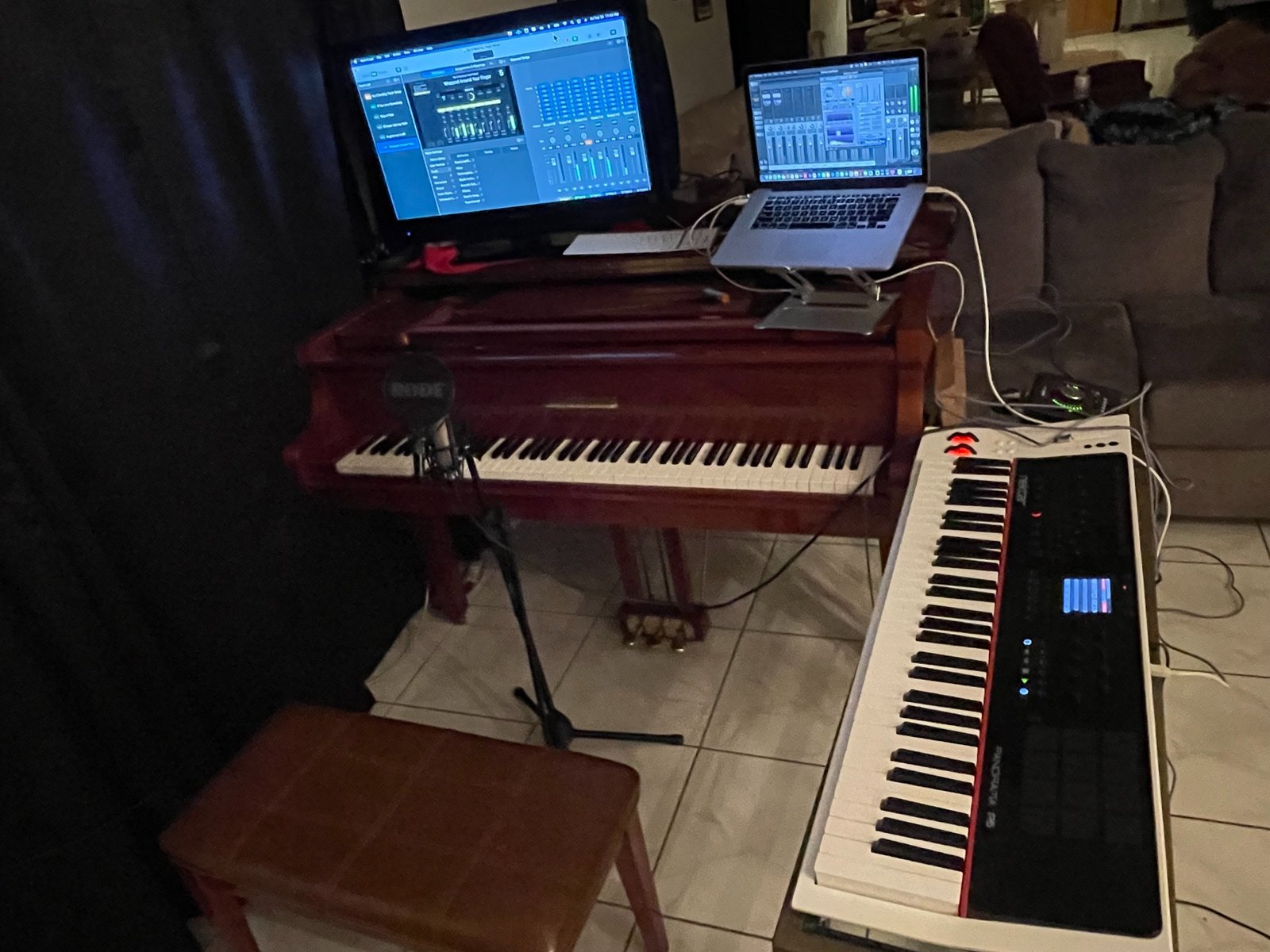 Recording and production setup